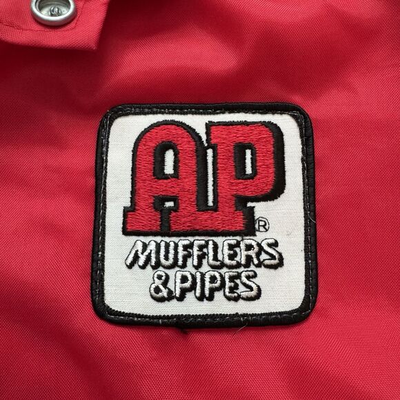 Vintage 80s AP Mufflers Pipes Nylon Bomber Jacket Size S Made In USA - Picture 5 of 8